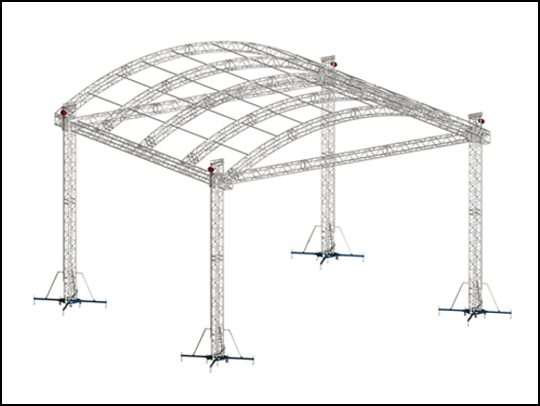 Round arch roof system
